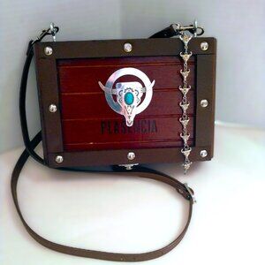 Suenos de Saundra Upcycled PLASENCIA, Crossbody/Shoulder Strap Cigar Box, Purse
